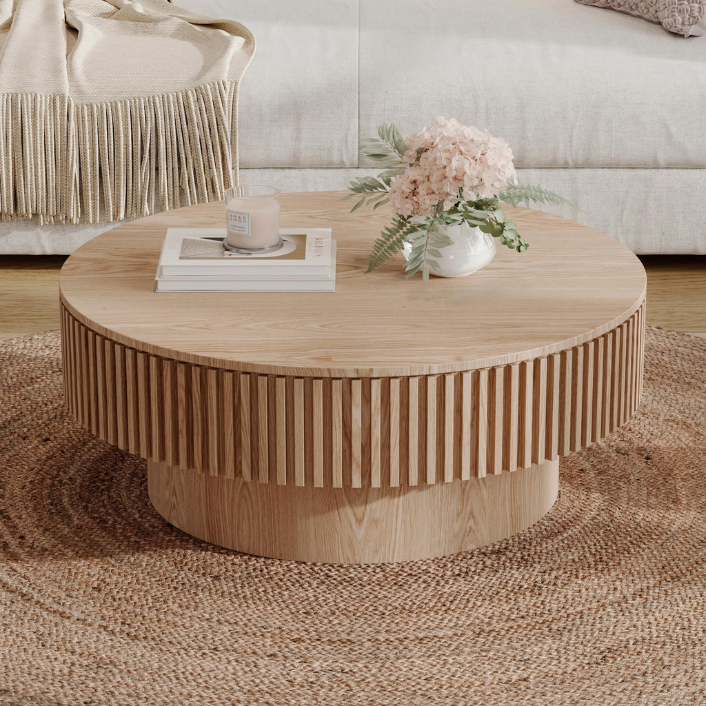 31.5'' Round Coffee Table with Storage Q15105